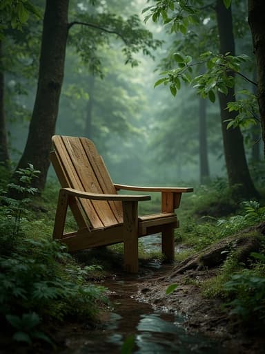 깊은 숲속 비 내리는 풍경 - 무료 다운로드 가능한 자연