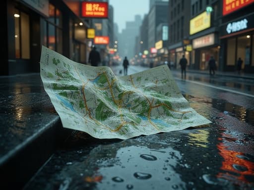 Rain-soaked City Street - 무료 다운로드 가능한 Urban Environment