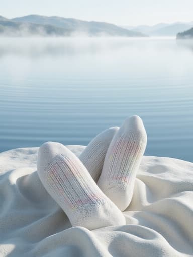 고요한 안개 호수 - 무료 다운로드 가능한 자연 경관