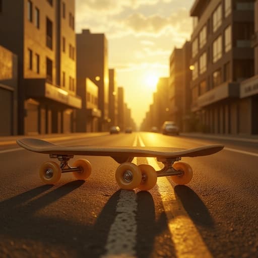 Golden Sunset on Urban Street - 무료 다운로드 가능한 Urban Background