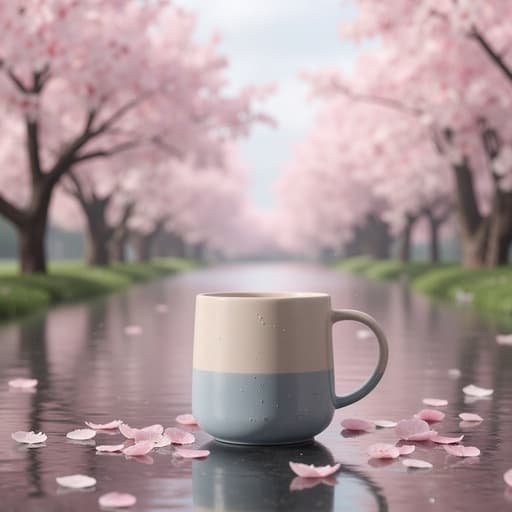 桜の街の春の雨 - 무료 다운로드 가능한 自然風景