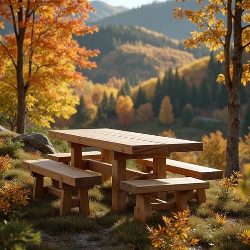 Autumn Mountain Setting - 무료 다운로드 가능한 Natural Scenery