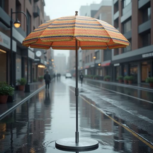 Rainy Day in City Street - 무료 다운로드 가능한 Urban Landscape