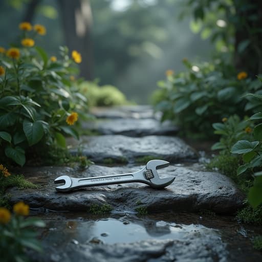 霧の朝の庭 - 무료 다운로드 가능한 自然
