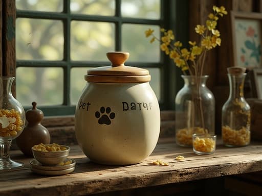 ヴィンテージの小物とアンティークガラス製品がある木製棚 - 무료 다운로드 가능한 インテリア装飾