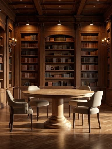 クラシック図書館 - 무료 다운로드 가능한 インテリア