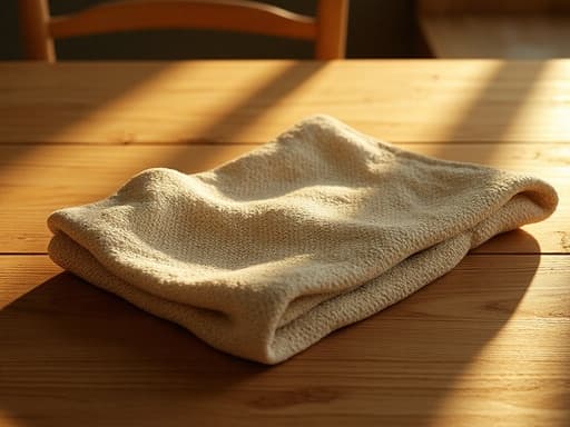 暖かい夕日の木製キッチンテーブル - 무료 다운로드 가능한 インテリア