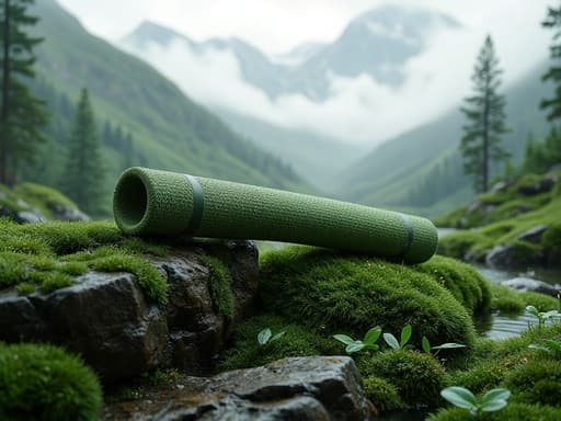 霧がかった谷の苔むした岩 - 무료 다운로드 가능한 自然風景