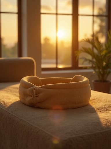 温かい黄金の夕日が差し込む窓辺 - 무료 다운로드 가능한 インテリア背景