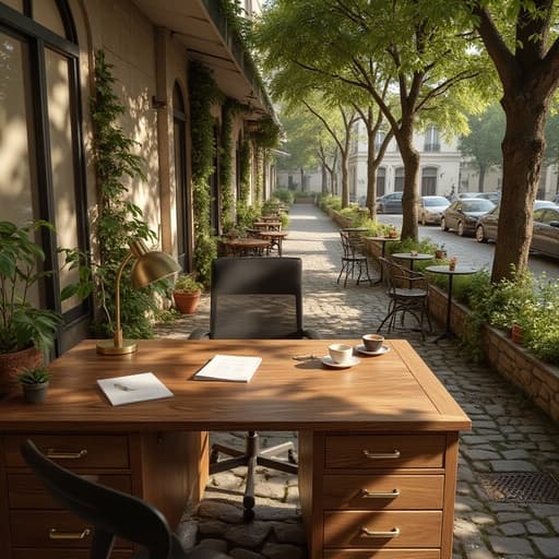 パリのカフェテラス - 무료 다운로드 가능한 都市風景