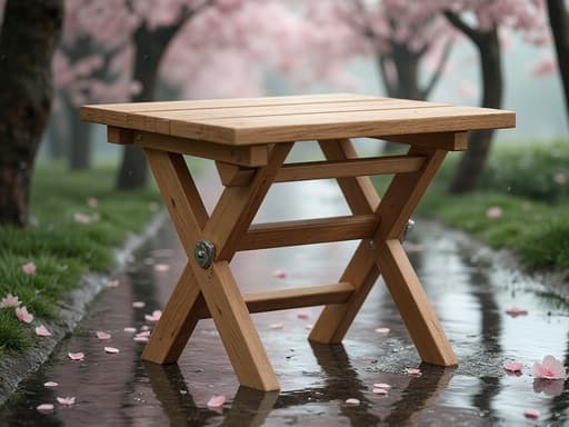 雨に濡れた桜の小道 - 무료 다운로드 가능한 自然風景