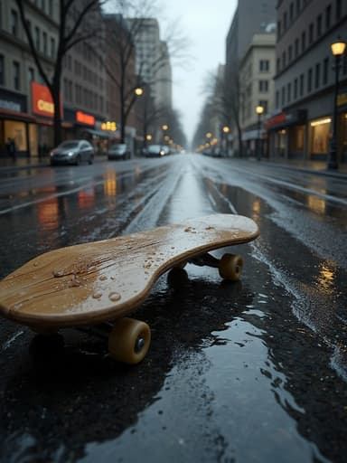雨に濡れた都市の通り - 무료 다운로드 가능한 都市の背景