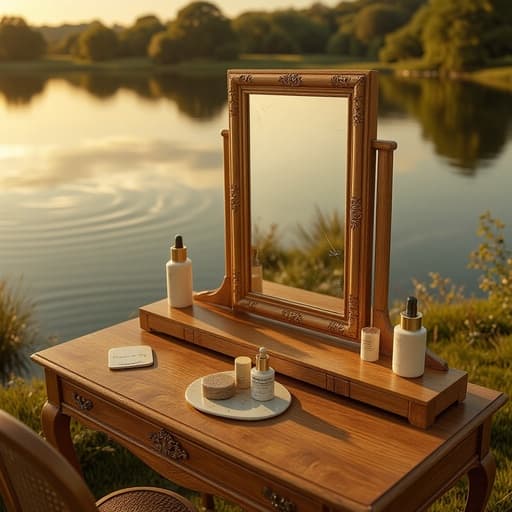 Tranquil Lake at Golden Sunset - 무료 다운로드 가능한 Natural Scenery