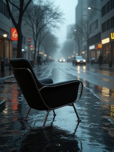 雨の都市の通り - 무료 다운로드 가능한 都市環境