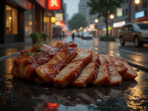雨の街の通り - 무료 다운로드 가능한 都市の背景