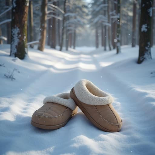 Snow-Dusted Forest Path - 무료 다운로드 가능한 Natural Scenery