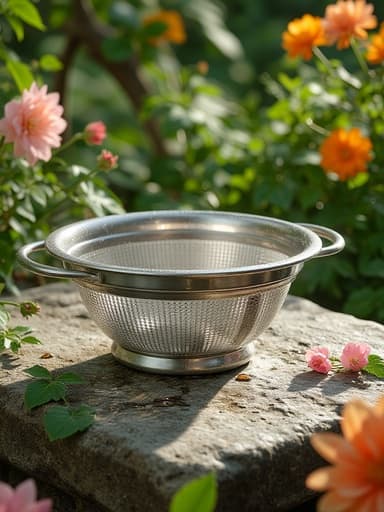 庭の石のテーブルと花々 - 무료 다운로드 가능한 自然