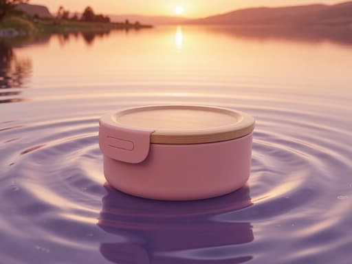 黄金の夕日の湖 - 무료 다운로드 가능한 自然風景