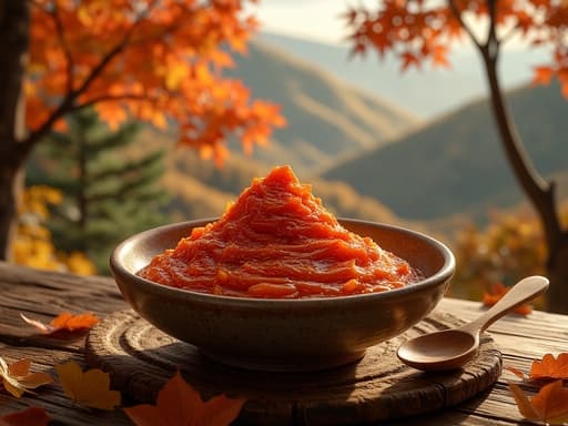 단풍으로 덮인 산 - 무료 다운로드 가능한 자연 경관