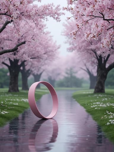桜の木が並ぶ道 - 무료 다운로드 가능한 自然風景