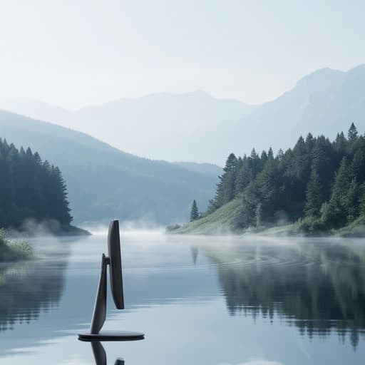 霧の湖 - 무료 다운로드 가능한 自然風景