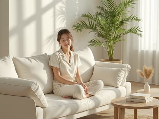 北欧スタイルのリビングルーム - 무료 다운로드 가능한 インテリアデコレーション