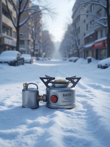 Snow-dusted City Street - 무료 다운로드 가능한 Urban Landscape
