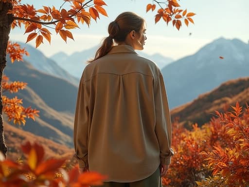 가을 단풍으로 덮인 산 - 무료 다운로드 가능한 자연