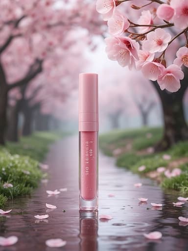 春の雨の中の桜の道 - 무료 다운로드 가능한 自然