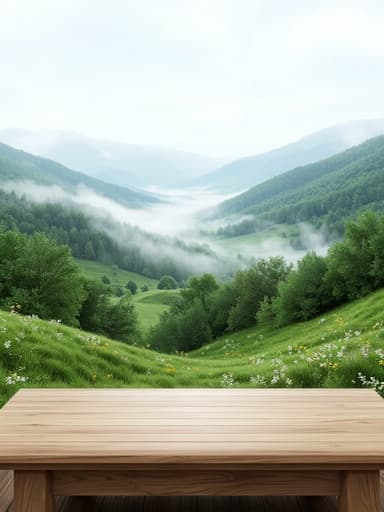 Misty Valley - 무료 다운로드 가능한 Natural Landscape
