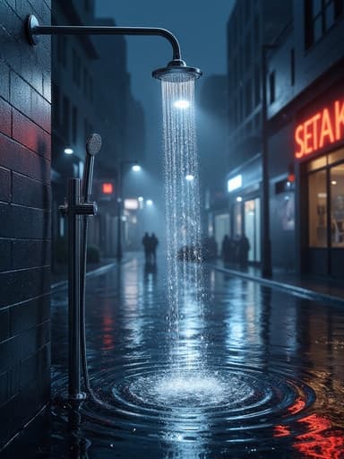 Rain-soaked Urban Street - 무료 다운로드 가능한 Urban