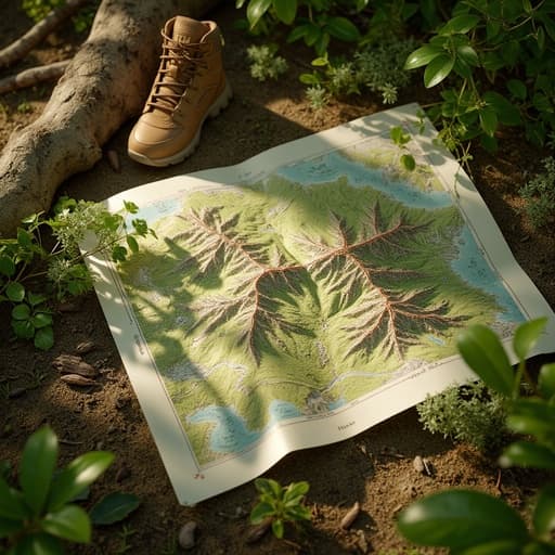 Hiking Map - 무료 다운로드 가능한 Natural Landscape
