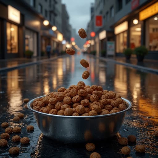 雨に濡れた都会の通り - 무료 다운로드 가능한 都会の背景