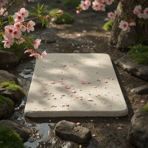 雨の桜並木 - 무료 다운로드 가능한 自然の風景