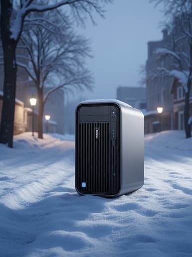 冬の雪で覆われた通り - 무료 다운로드 가능한 自然の風景