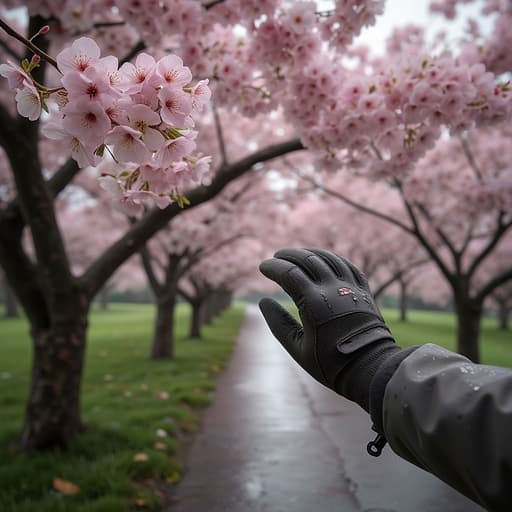 春の雨の桜 - 무료 다운로드 가능한 自然の風景