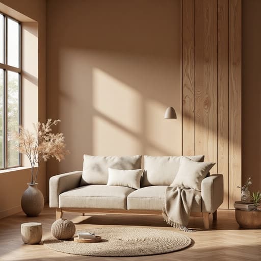 Scandinavian-style living room - 무료 다운로드 가능한 Living Room