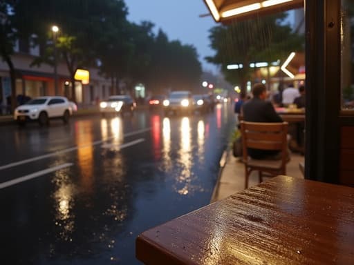 雨に濡れた都市の通り - 무료 다운로드 가능한 都市の風景