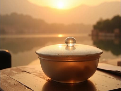 Golden Sunset Lake - 무료 다운로드 가능한 Natural Scenery