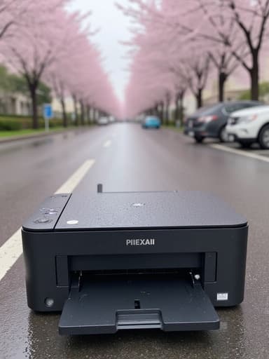 벚꽃 나무와 젖은 인도 - 무료 다운로드 가능한 자연, 도시