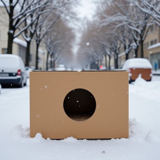 Winter snowy street - 무료 다운로드 가능한 Natural scenery