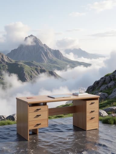 雲に覆われた山頂 - 무료 다운로드 가능한 自然の風景