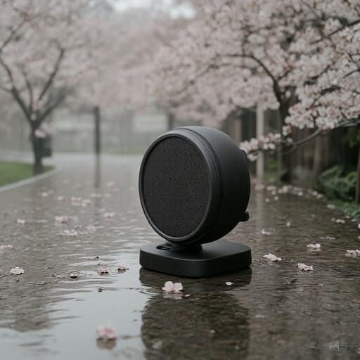 Rain-swept path lined with cherry blossoms - 무료 다운로드 가능한 Natural scenery