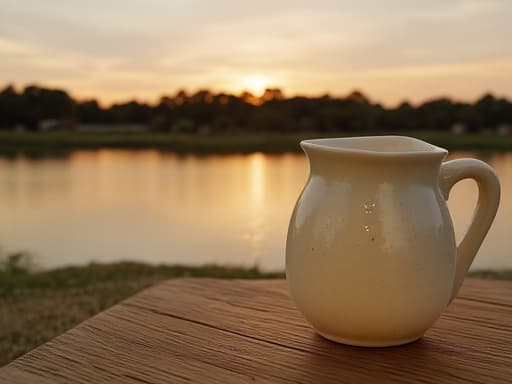 黄金の夕日が差す湖 - 무료 다운로드 가능한 自然風景