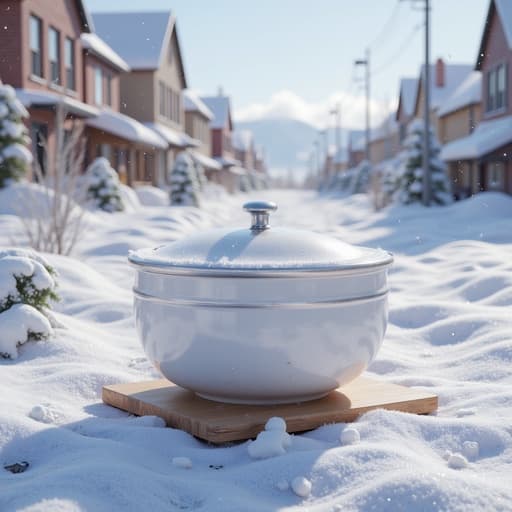 雪に覆われた通り - 무료 다운로드 가능한 都市風景