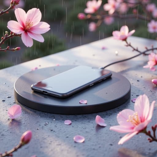 桜と雨滴 - 무료 다운로드 가능한 自然