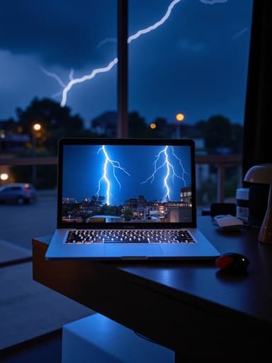 Night sky with lightning storm - 무료 다운로드 가능한 Nature