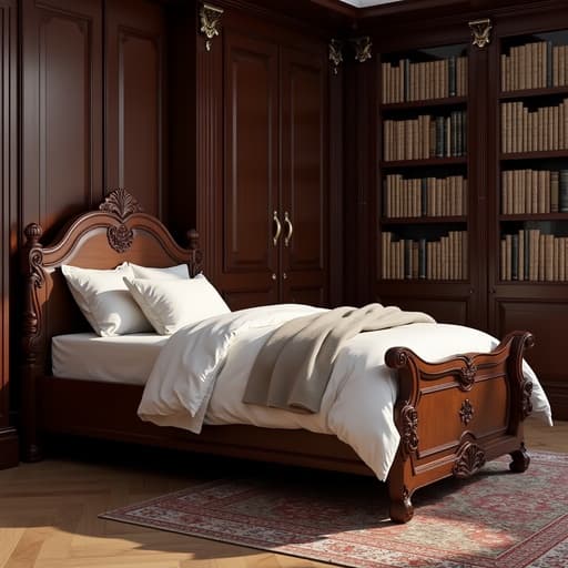 クラシックな図書館 - 무료 다운로드 가능한 インテリア