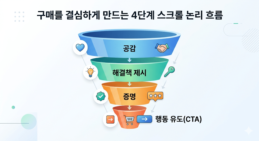 구매전환율을 높이는 4단계 논리 흐름으로 쇼핑몰 상세페이지 만드는 방법